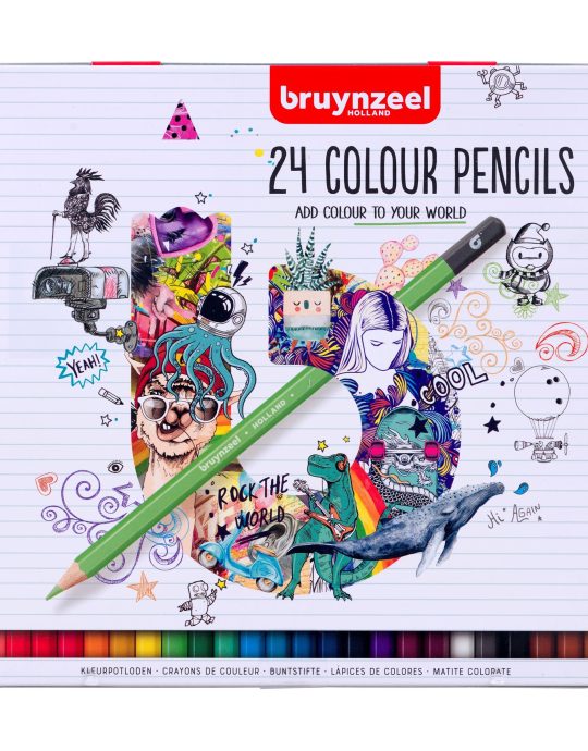 Bruynzeel blik 24 kleurpotloden