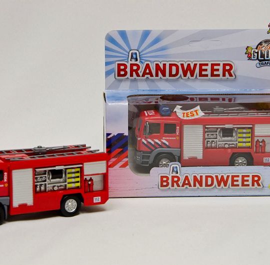 Kids Globe Brandweer Die Cast tankauto met L/G