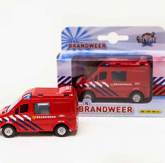 Kids Globe Brandweer Die-Cast Pull-back