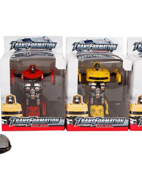 Transformable Robot-Car 4ass kleur 14cm