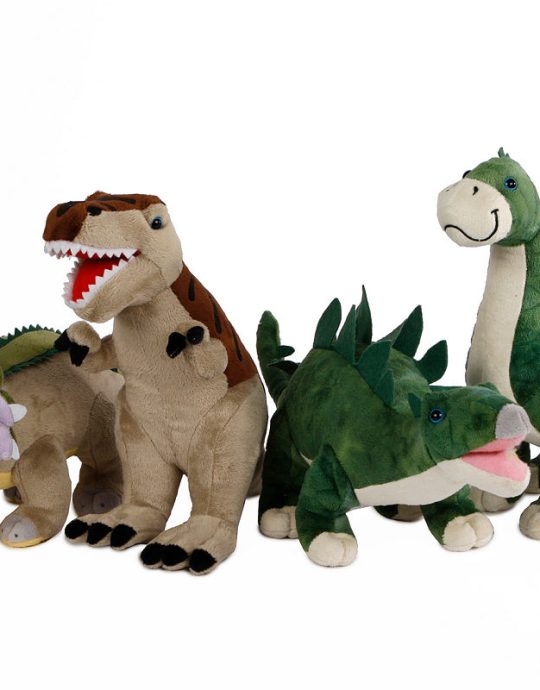 DinoWorld dinosaurus pluche 36cm 4 assorti