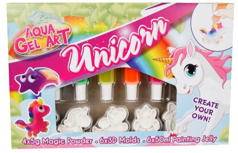 Unicorn 3D aqua gel figuren maken set