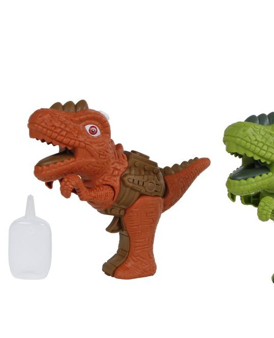 DinoWorld dinosaurus met stoom licht en geluid 17cm 2ass