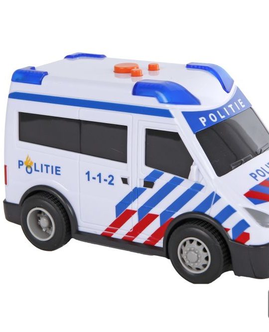 2-Play politieauto tankauto NL free wheel licht geluid 14cm