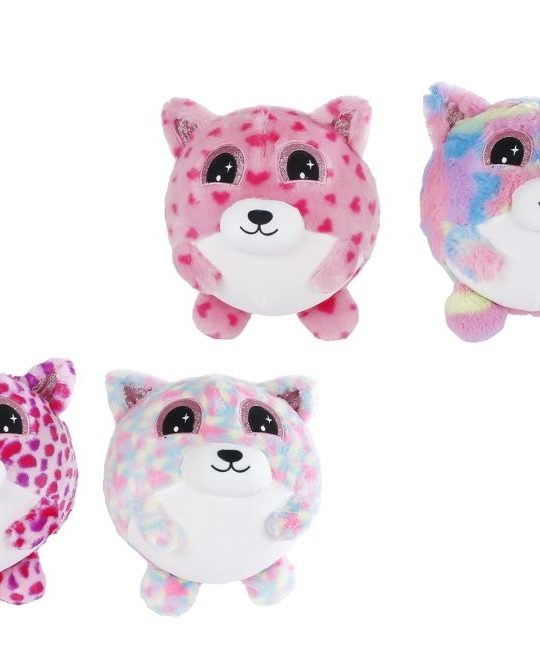 Take Me Home opblaasbaar dier Kitty met pomp 4ass 23cm