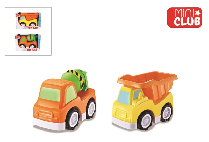 Mini Club auto free wheel 2ass cementwagen en kiepwagen 23cm