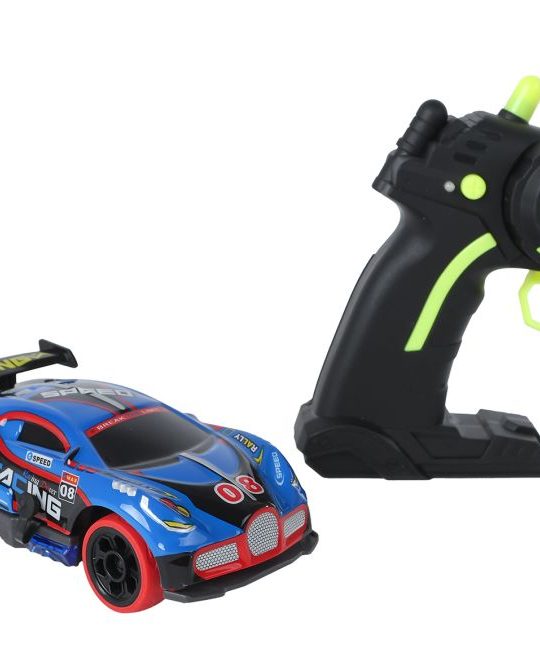 Roadstar RC race auto met licht 2.4GHz 13cm blauw