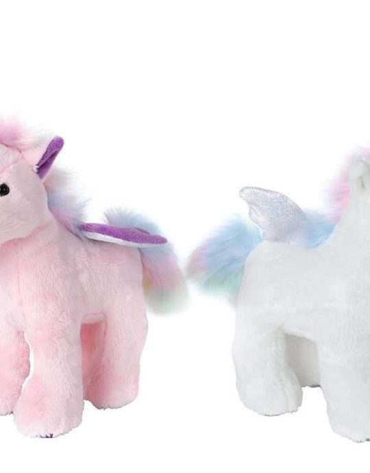 Unicorn staand pluche 2ass 22cm