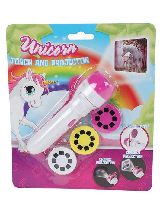 Unicorn projector 24 afbeeldingen met zaklamp 11,5cm