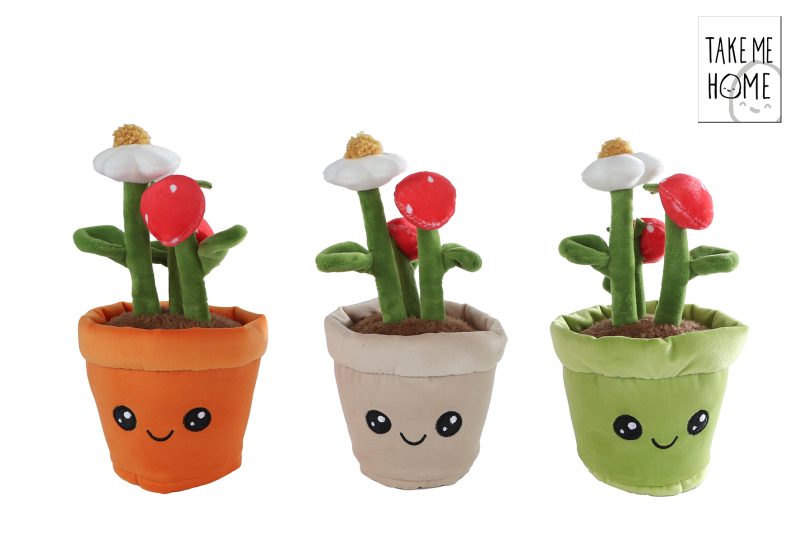 Take Me Home plant pluche aardbeienplant  23cm assorti