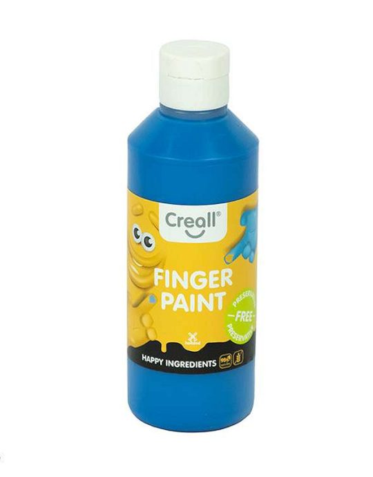 Creall vingerverf fles 250ml blauw Happy Ingredients