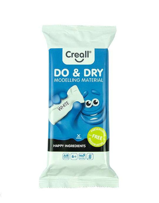 Creall Do  AND  Dry boetseerklei 500gram - wit