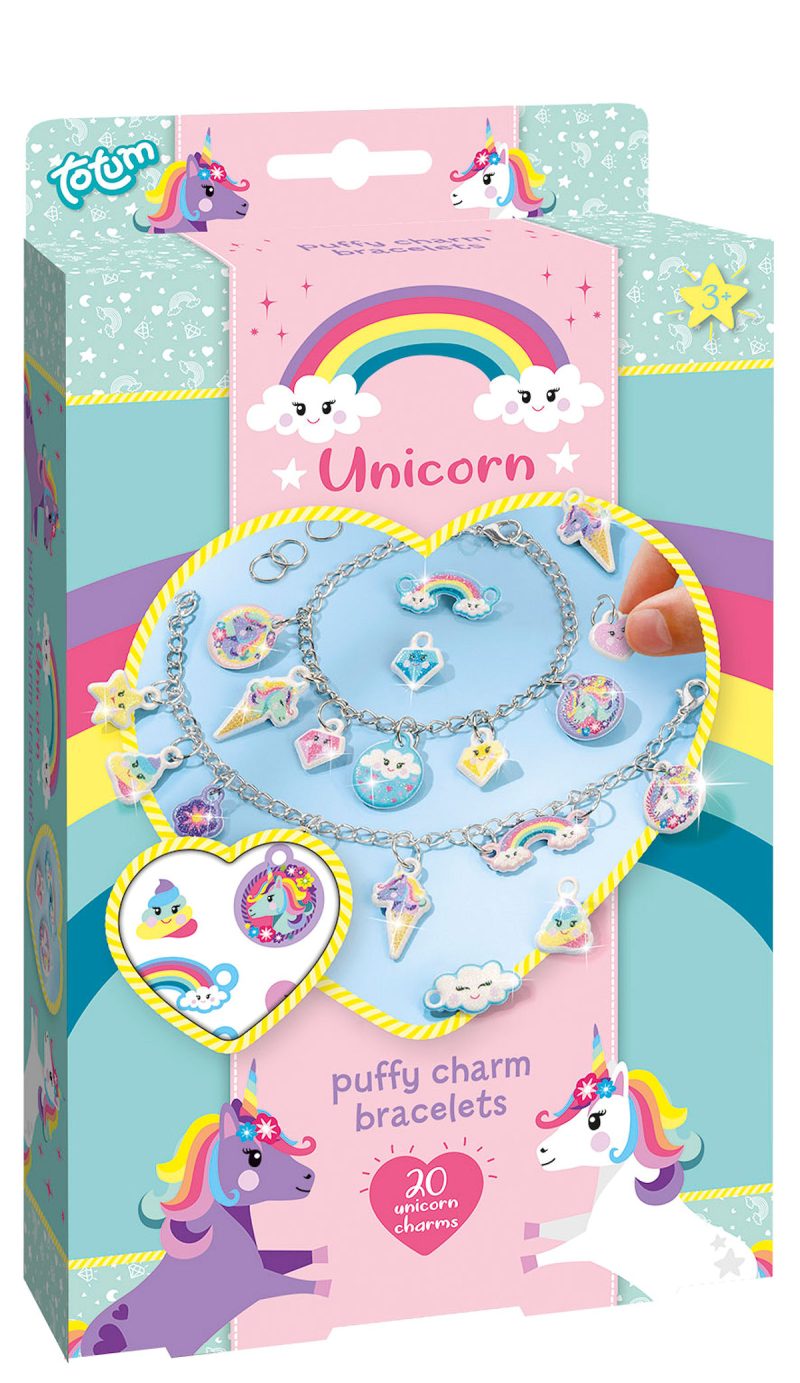 Totum Unicorn Puffy Charm Armbanden