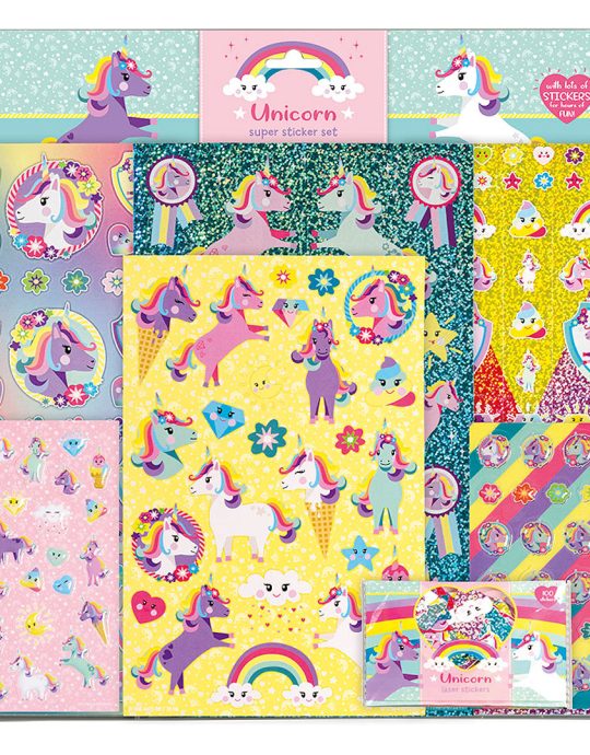 Totum Unicorn Super Sticker Set