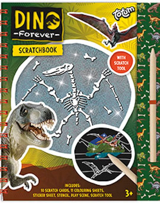 Totum Dino Scratch Book