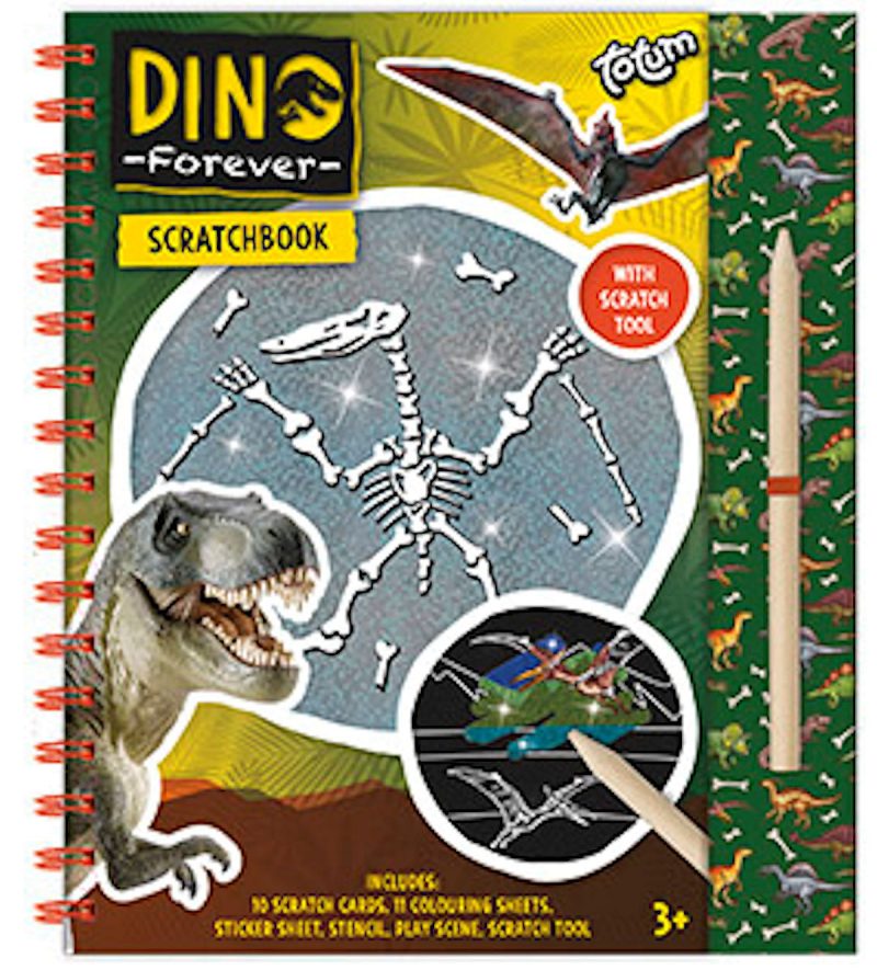 Totum Dino Scratch Book