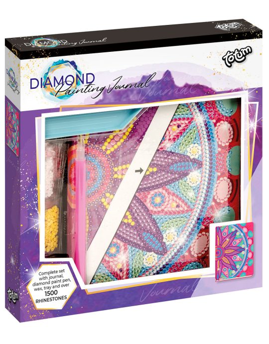 Totum Diamond Paint Notebook Flower Mandala Pink Medium