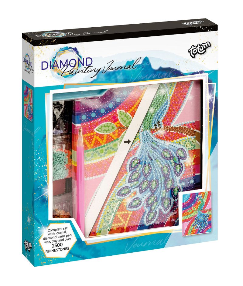 Totum Diamond Paint Notebook Peacock Large