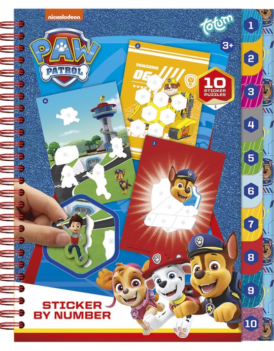 Totum Paw Patrol Sticker By Number Book