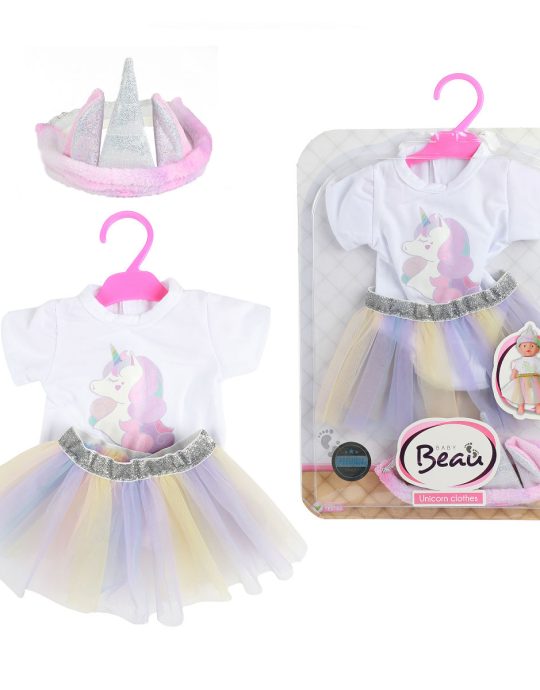 BEAU Verkleedset babypop jurk en muts