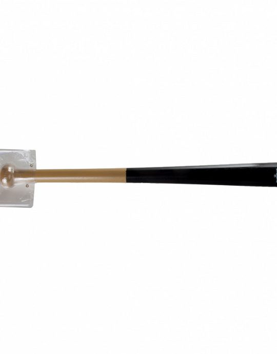 Honkbalbat 28" met 9"safety bal op blister naturel/zwart