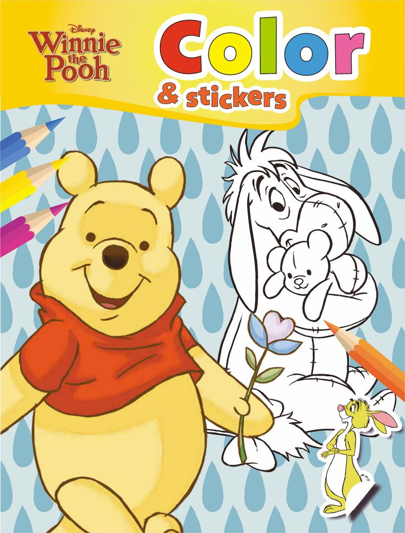 Walt Disney Color en Stickers Winnie de Pooh