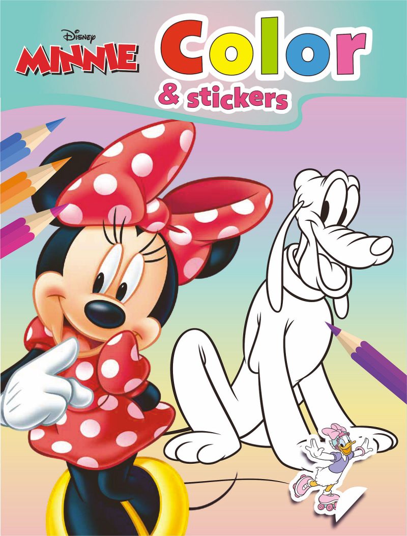 Walt Disney Color en Stickers Minnie