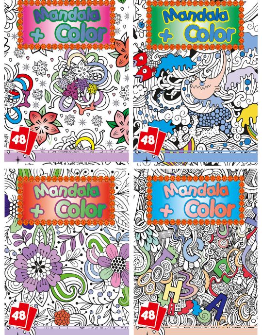 Kleurboek Mandala Color assortiment