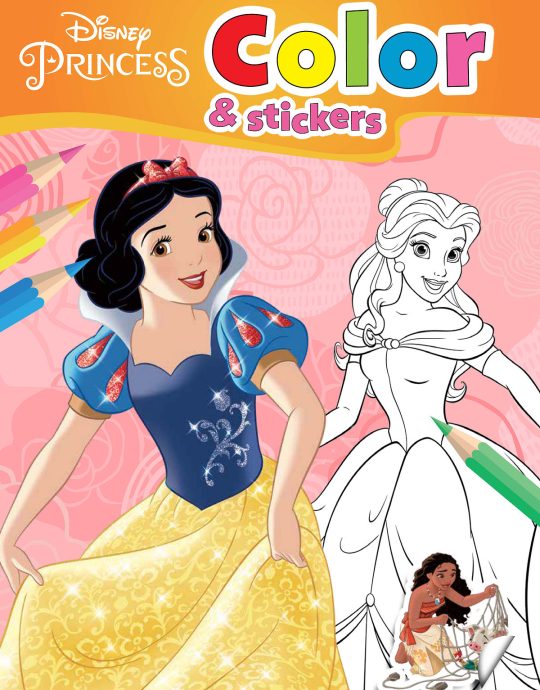 Walt Disney color and stickers - Princess
