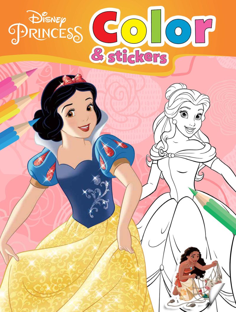 Walt Disney color and stickers - Princess