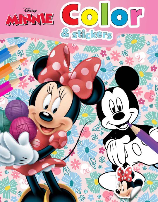 Walt Disney color and stickers - Minnie