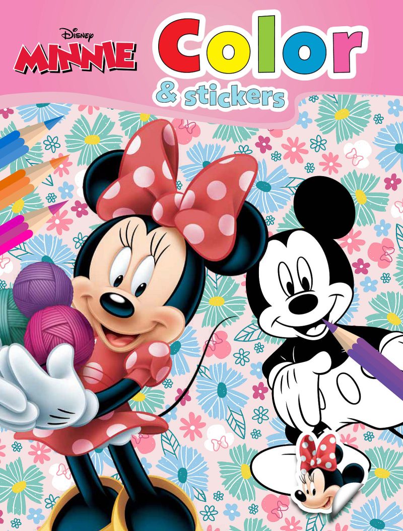 Walt Disney color and stickers - Minnie