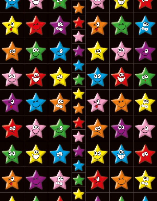 Totum Twinkle Stickers Glitter Sheet Funny Stars