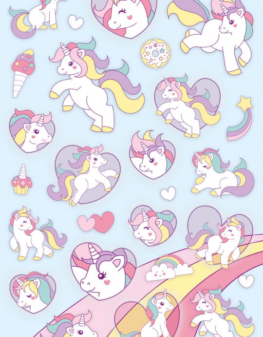 Totum Twinkle Stickers Paper Sheet Unicorns 2