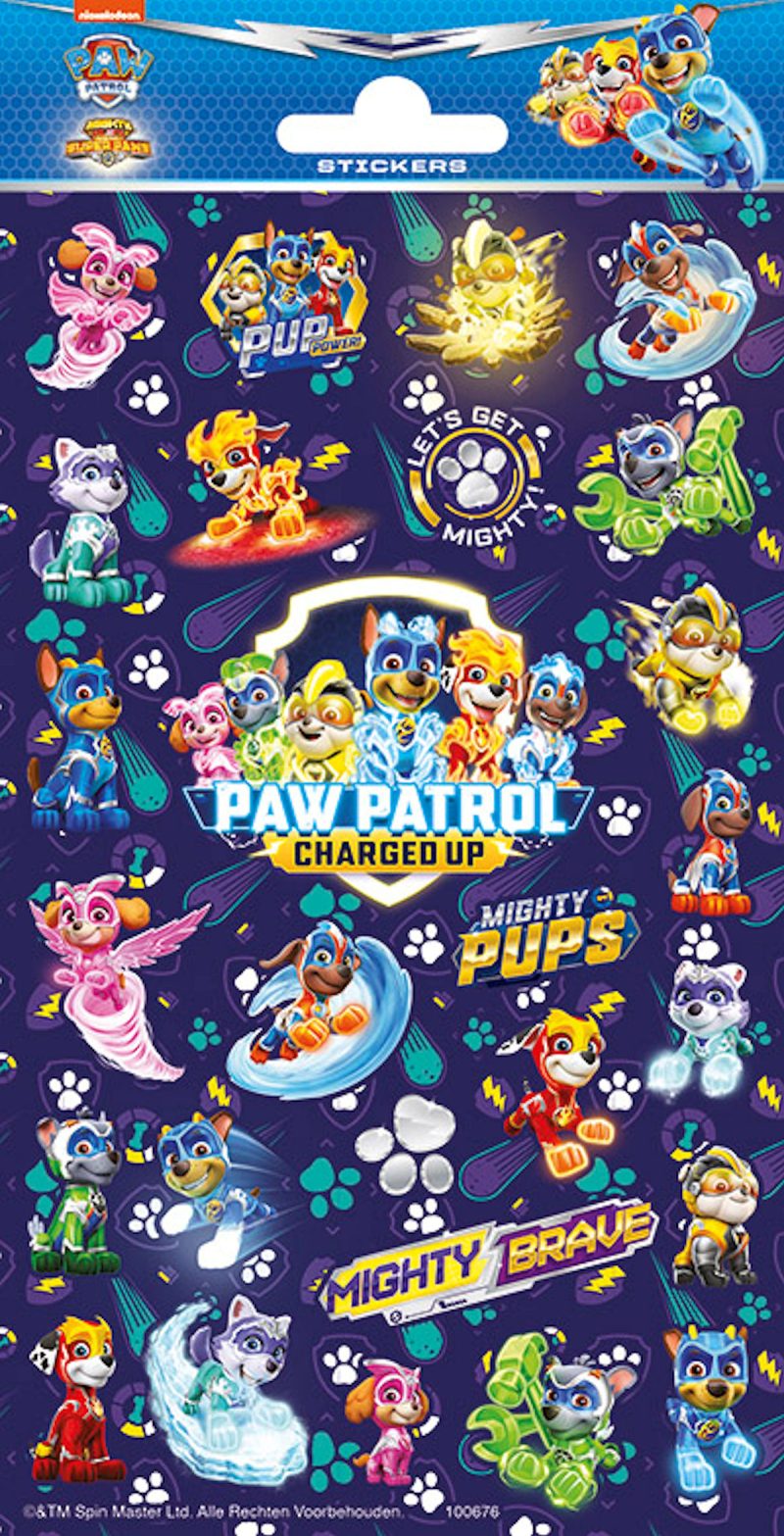 Totum Twinkle Stickers Glitter Sheet Mighty Pups