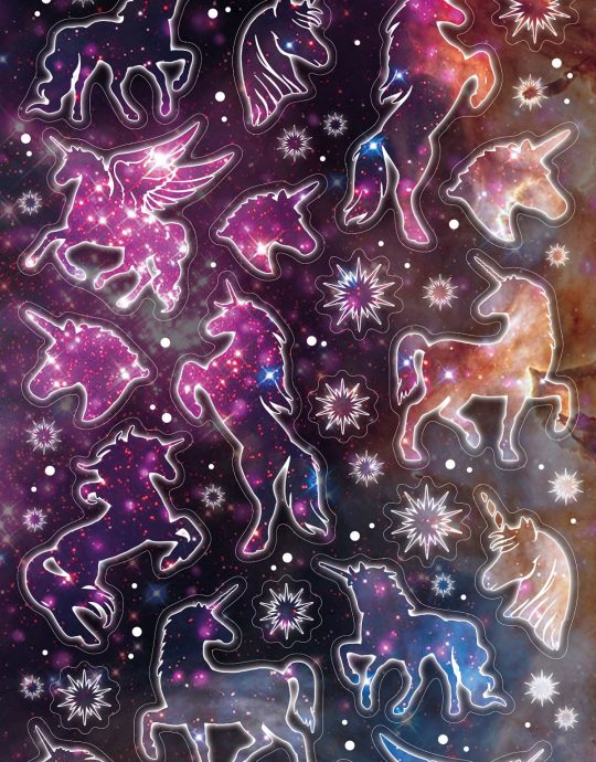 Totum Twinkle Stickers Glitter Sheet Unicorns 4