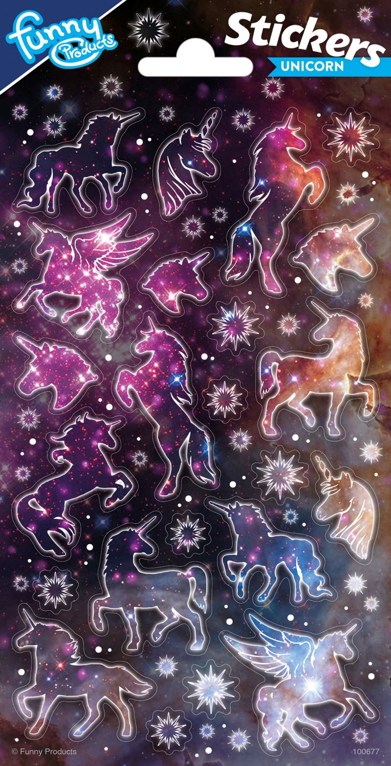 Totum Twinkle Stickers Glitter Sheet Unicorns 4