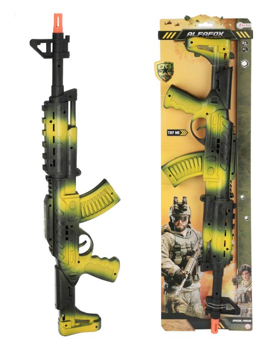 ALFAFOX Ratelgeweer AK-47 militair zwart groen