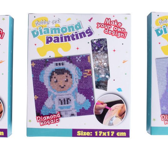 Diamond Painting set 17x17cm space assorti