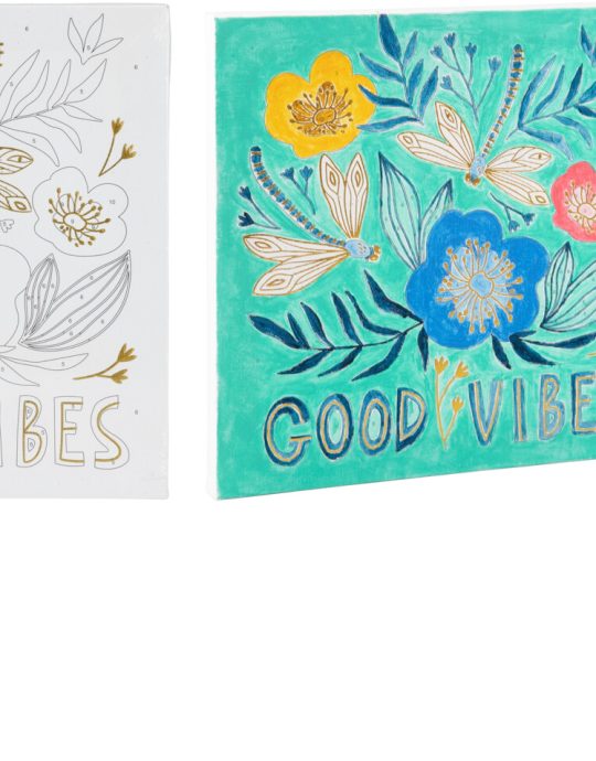 Childerset Canvas 25c25cm Good vibes assorti