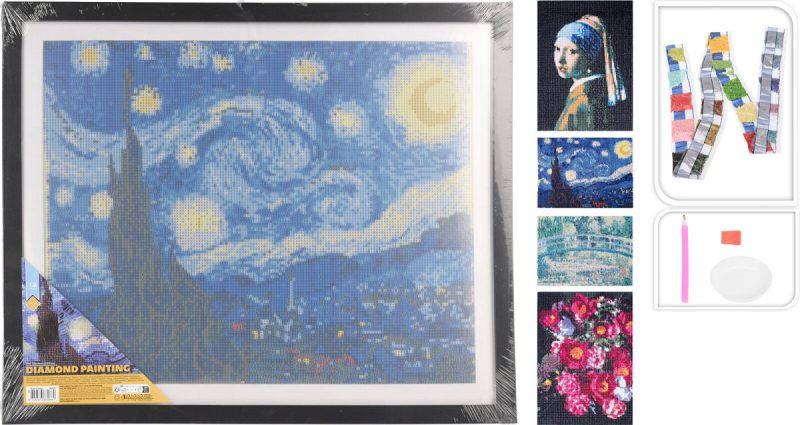 Diamond Painting set 40x50cm met lijst assorti