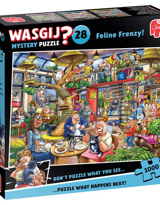 Puzzel 1000 st. Wasgij Mystery 28 - Kat-en-muisspel!