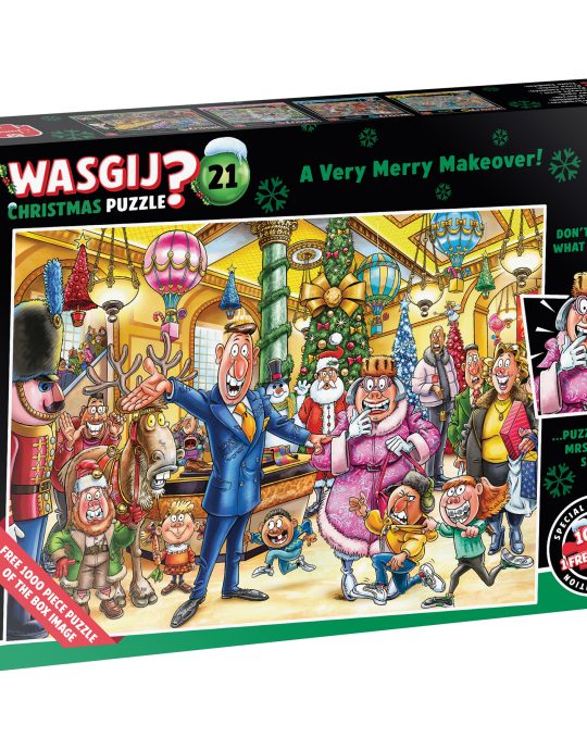 Puzzel 2x1000 Wasgij Christmas 21 - Feestelijke make-over