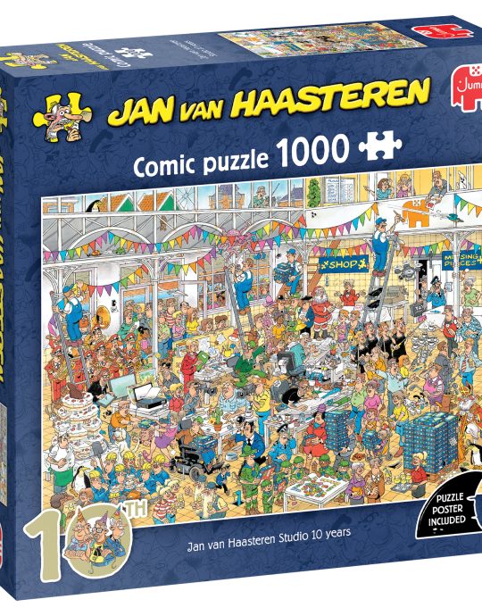 Puzzel 1000 st. JvH 10 jaar Studio van Haasteren