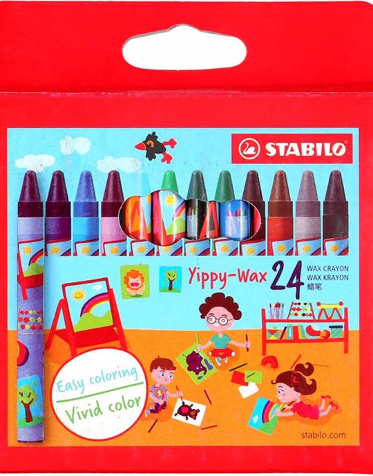 Stabilo Jumbo Yippy Wax etui 24 kleuren