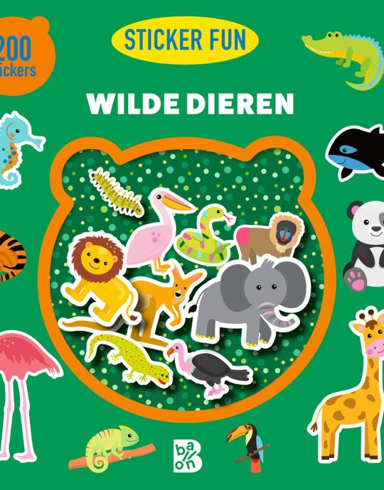 De Ballon - Sticker Fun 200 stickers Wilde dieren