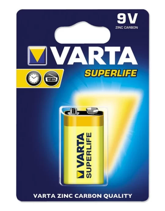 Batterij Varta Superlife 9V Zinc bls1
