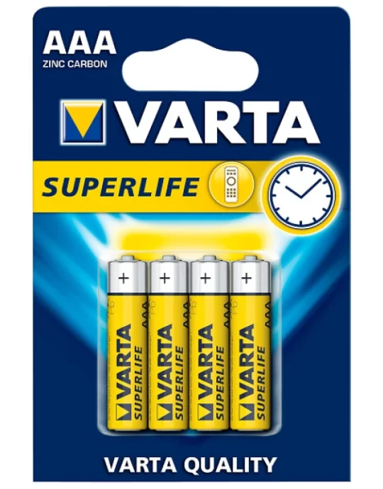 Batterij Varta Superlife AAA Zinc bls4