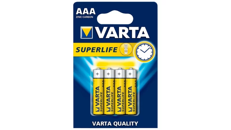 Batterij Varta Superlife AAA Zinc bls4