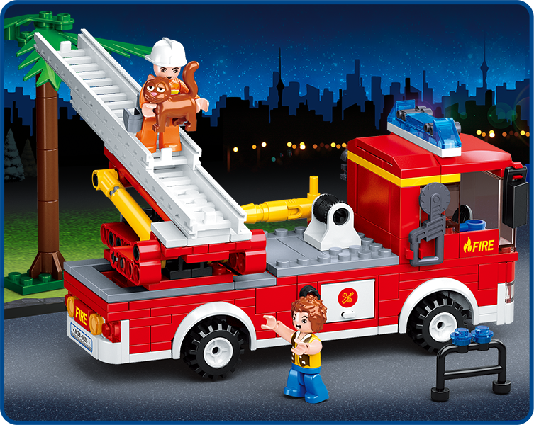 Sluban brandweer ladderwagen